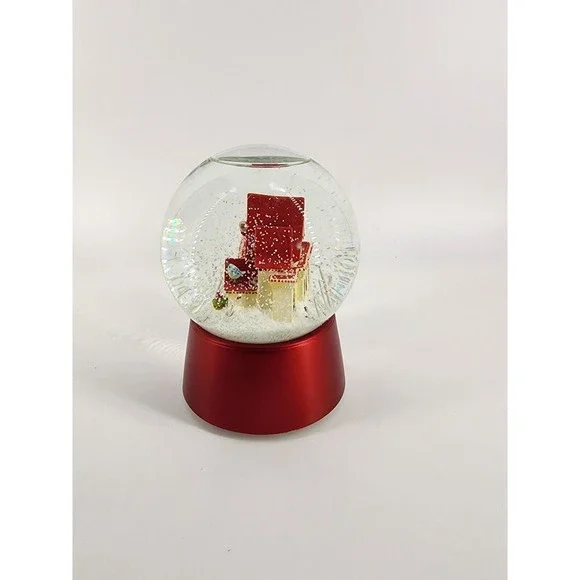 Nordstrom Holiday Christmas Snow Globe 2009  House That Lights Up With Birds - Picture 2 of 8